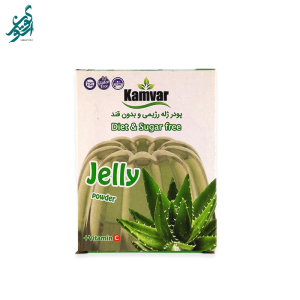 پودر ژله رژیمی و بدون قند آلوئه ورا کامور وزن 36 گرم