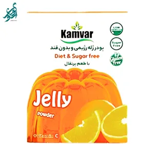 ژله پرتقالی کامور بدون قند و رژیمی