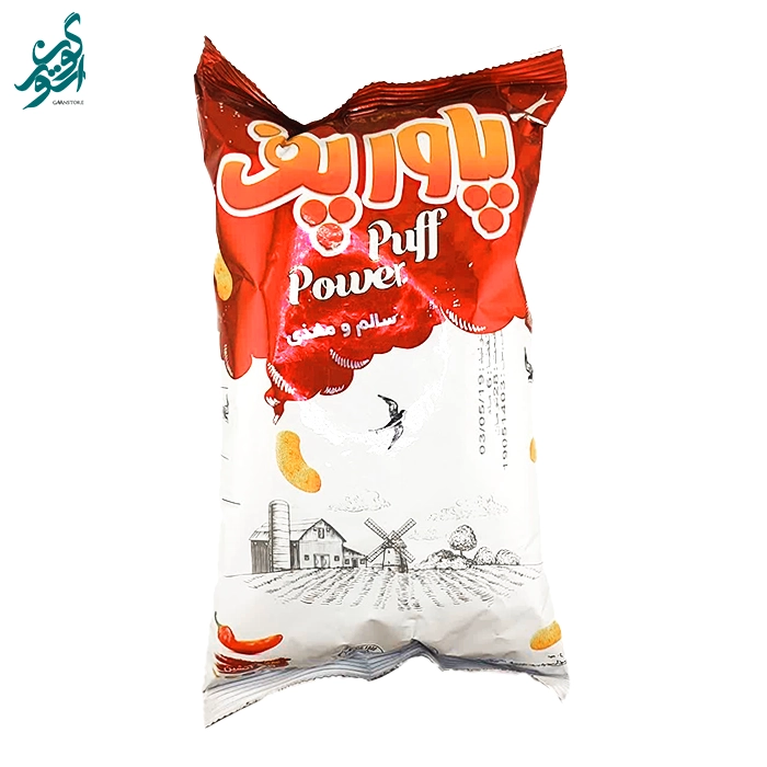 آجیل پفی پاور پف با طعم تند و آتشین